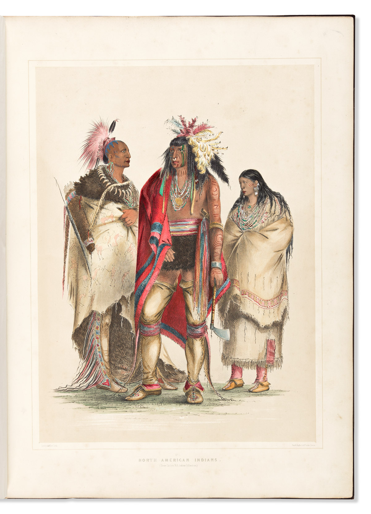 (AMERICAN INDIANS.) George Catlin. Catlins North American Indian Portfolio.